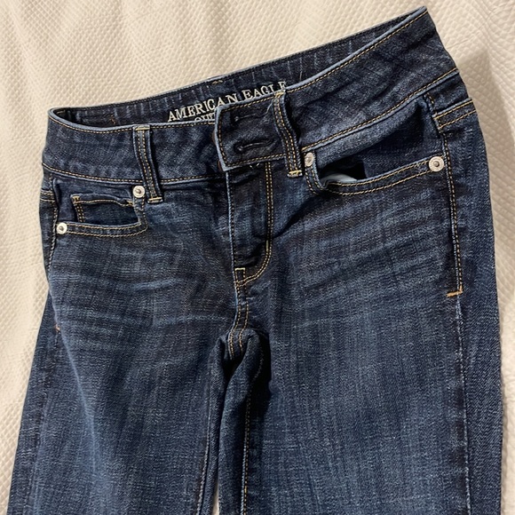 American Eagle Artist Crop Stretch Jeans Size 0 - Picture 6 of 10